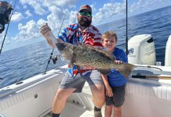Gag grouper caught while fishing in Panama City Beach