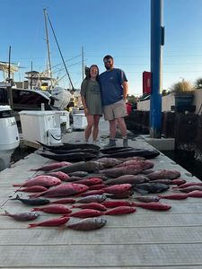 Two people fishing at Panama City Beach