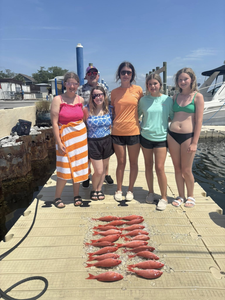 6 people fishing in Panama City Beach
