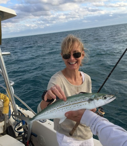 A cero mackerel, a 24-inch saltwater fish, caught while fishing in FL