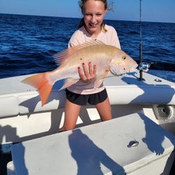 Mutton snapper catch displayed on fishing boat deck in Islamorada FL