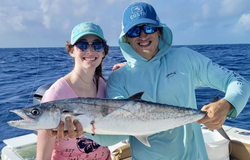A big king mackerel caught while fishing in FL