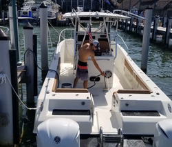Scenic view of FL coastline during a fishing trip