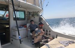 Two anglers fishing in New Jersey