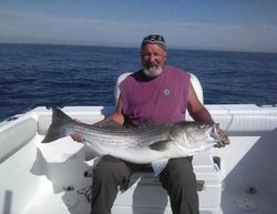 Striped bass caught fishing in NJ