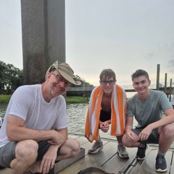 Three people fishing in SC