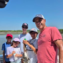 A black drum fish caught in Hilton Head Island while fishing