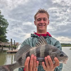 Angler with a Black Drum fish at Hilton Head Island
