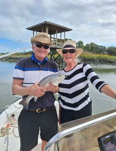 A fisherman with a great catch in SC