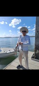 A person fishing on Hilton Head Island
