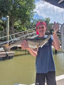 A person fishing on Hilton Head Island