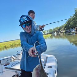 Two people fishing at Hilton Head Island