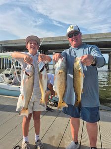 Four huge redfish caught on Hilton Head Island