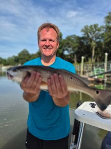 Angler with a 27-inch fish on Hilton Head Island