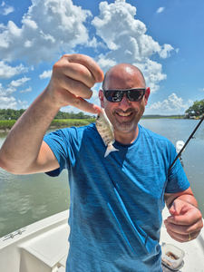 Partly cloudy skies set the stage for epic pigfish action!