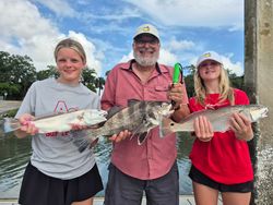 Two redfish and black drum caught in SC