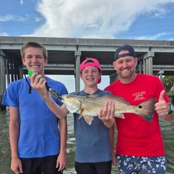 Redfish measuring 21 inches caught on Hilton Head Island