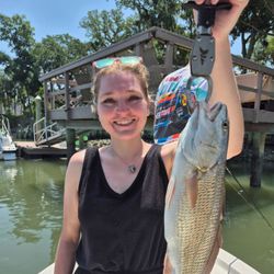 Redfish caught by angler on Hilton Head Island