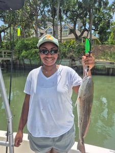 Redfish caught while fishing on Hilton Head Island