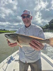 A redfish caught by a fisherman on Hilton Head Island