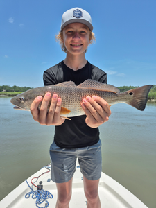 Big redfish landed on a partly cloudy day in Hilton Head!