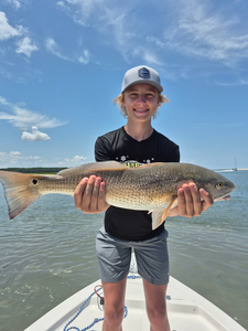 Big redfish landed on a partly cloudy day in Hilton Head!