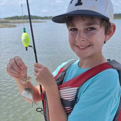 Angler with a small fish in South Carolina
