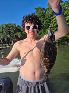 Summer Flounder, 19 inch fish caught fishing in SC