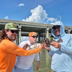 Two black drum fish caught in SC