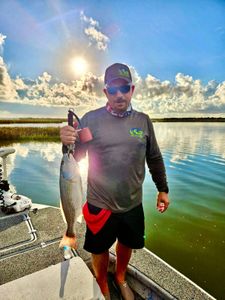 Redfish caught in Galveston, fishing
