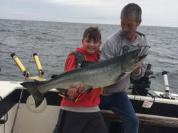 Chinook salmon caught fishing in NY