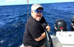 Anglers with a catch in Morehead City