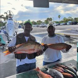 Two anglers fishing in Fort Pierce