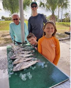 Some nice Sheepshead porgy's on today trip in FL.