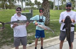 Three anglers fishing in Fort Pierce