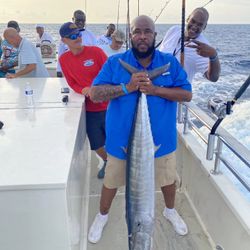 Wahoo fish caught during deep sea fishing charter in Fort Pierce FL