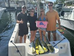 Caught our Mahi-mahi! What an action!