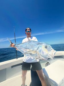 Large African Pompano caught while fishing in Tavernier FL waters