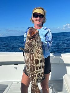 Black grouper caught while fishing in Tavernier FL waters