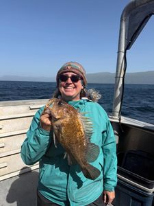 A person fishing in Alaska