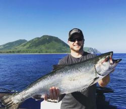Chinook Salmon caught while fishing in Larsen Bay