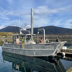 Scenic view of Larsen Bay, Alaska