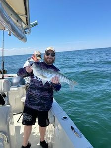 Angler with a 22-inch fish in East Dennis