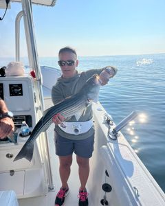 One big fish caught during a fishing tour in East Dennis