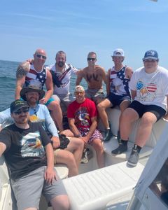 8 people fishing and enjoying tours in MA