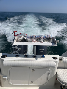 Partly cloudy skies set the stage for a perfect day of jigging and trolling!
