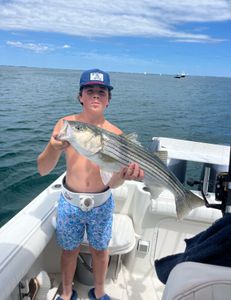 Striped bass caught while fishing in MA