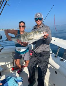 Striped bass caught during fishing tour in East Dennis