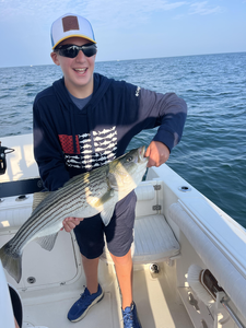 Striped bass action with light tackle at this prime fishing spot!