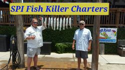 Two anglers fishing at South Padre Island